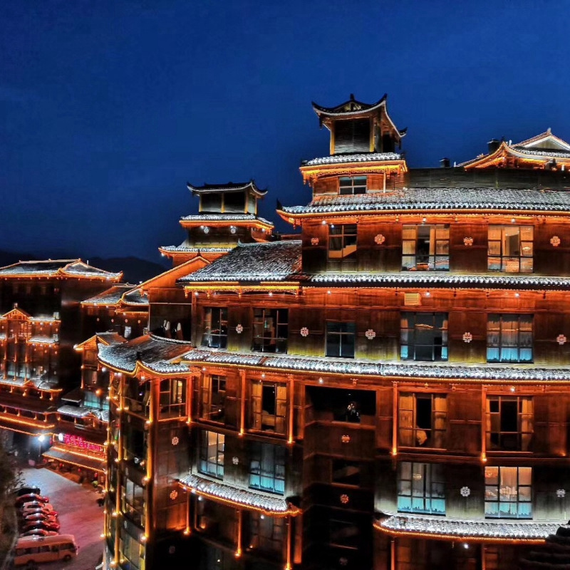 城市亮化工程装饰灯 文旅公园楼盘夜景景观灯光亮化施工