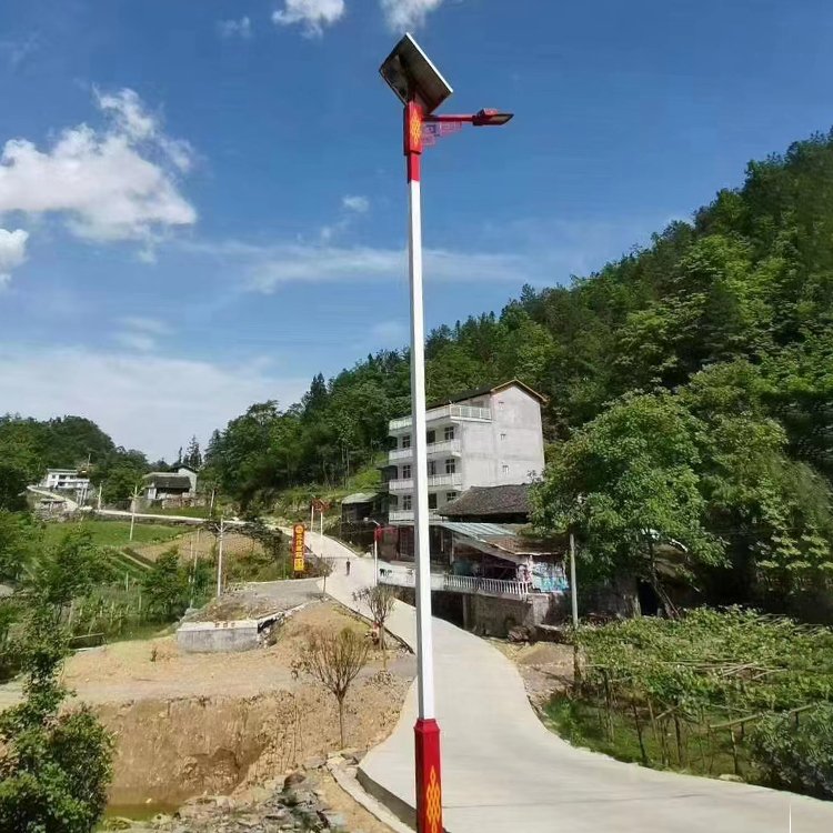 农村太阳能路灯 6米LED道路照明灯 安防照明小区亮化 节日彩灯