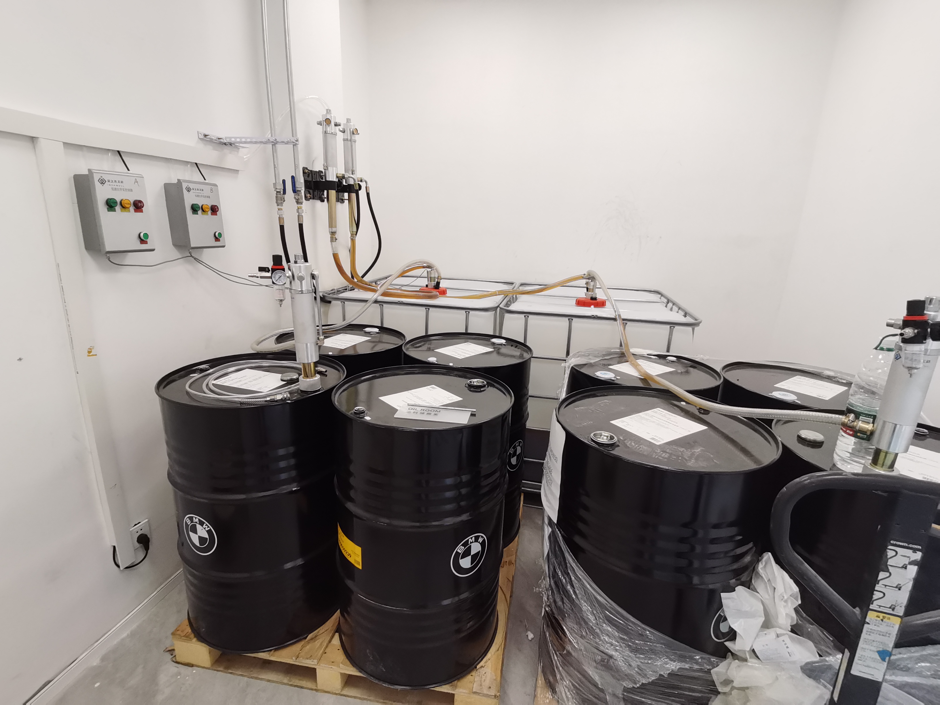 法比特中央集中供油96120机油润滑油统一加注抽油汽车保养换油