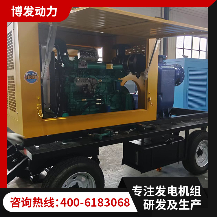 400立方柴油水泵机组 移动式排涝抗旱防汛泵车 流量稳定