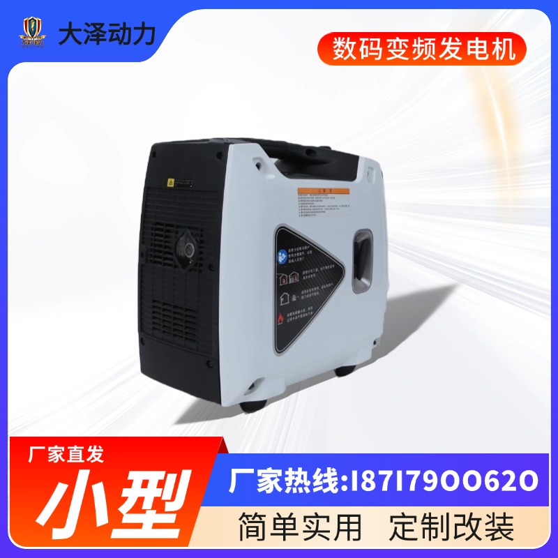 省油 大泽动力1 3 5 7 8KW数码变频发电机组 小型电手电启动 TO8000IS