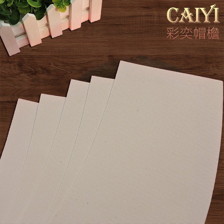彩奕厂家加工定制挂纱遮颜遮阳帽帽檐帽舌规格齐全