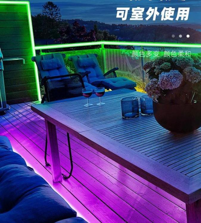 24V户外防水灯带用于户外亮化工程文旅景区别墅外墙