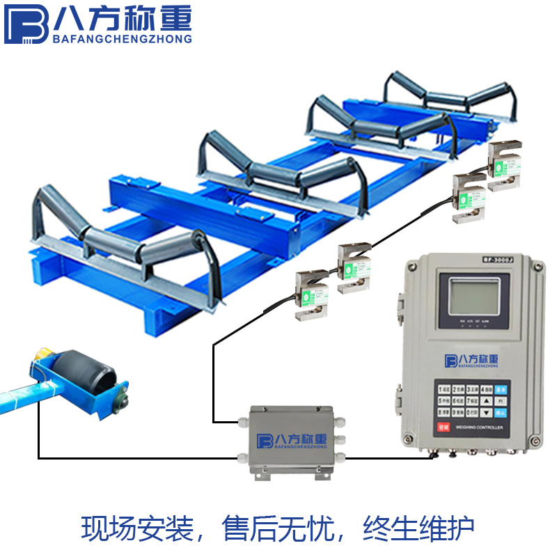 八方称重 全悬浮高精度电子皮带秤原理结构 矿用计量秤