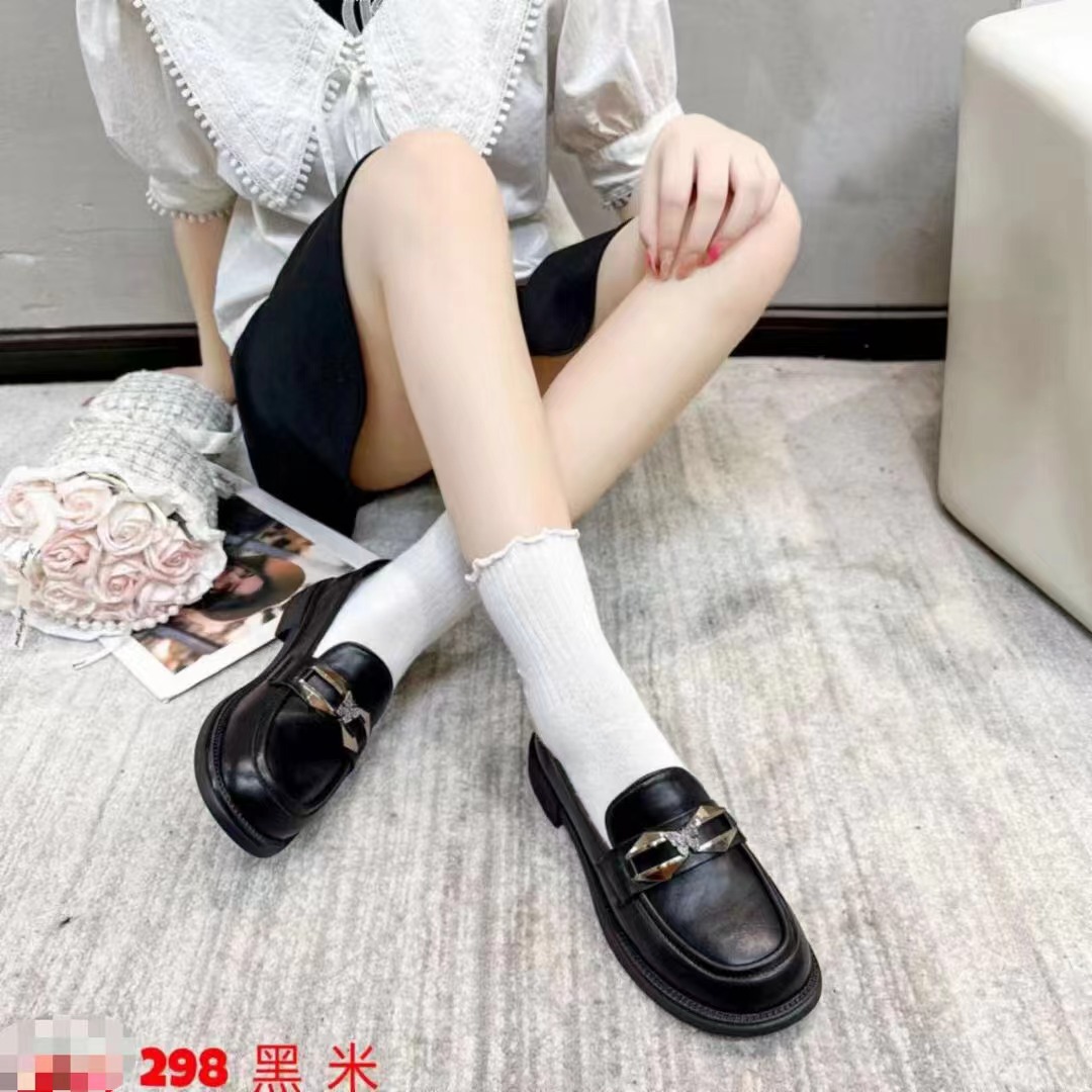摆摊库存鞋批发尾货处理鞋外贸直播低价断码玛丽珍女鞋休闲乐福鞋