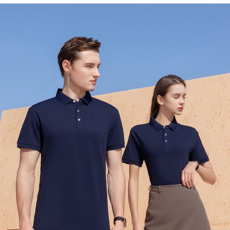 校园POLO衫工作服定制 高温定型 免烫持久 多色可选 可印logo