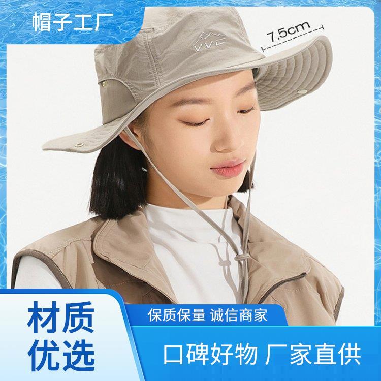 夏天运动 渔夫帽品牌推荐 帽子厂家 货源充足款式多样 印字刺绣