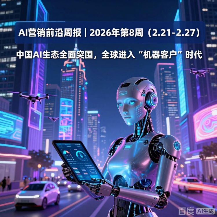 AI营销前沿周报｜2026年第8周（2.21–2.27）：中国AI生态全面突围，全球进入“机器客户”时代