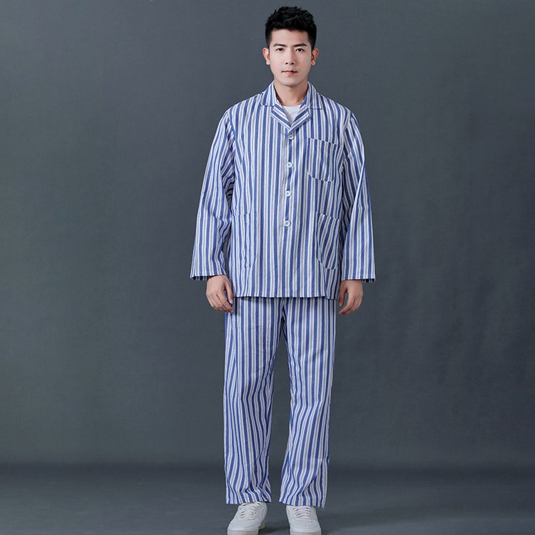 美斯尼住院病号服 纯棉色织医院病员服 病号衣源头工厂