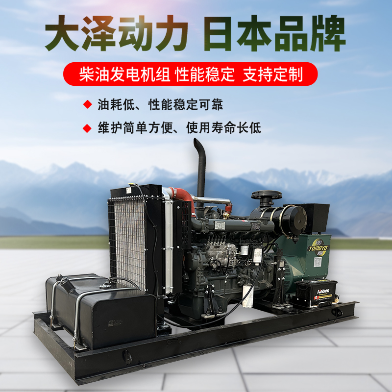 大泽动力 500KW柴油发电机组 十二缸发动机 全铜电机 选配同期并网