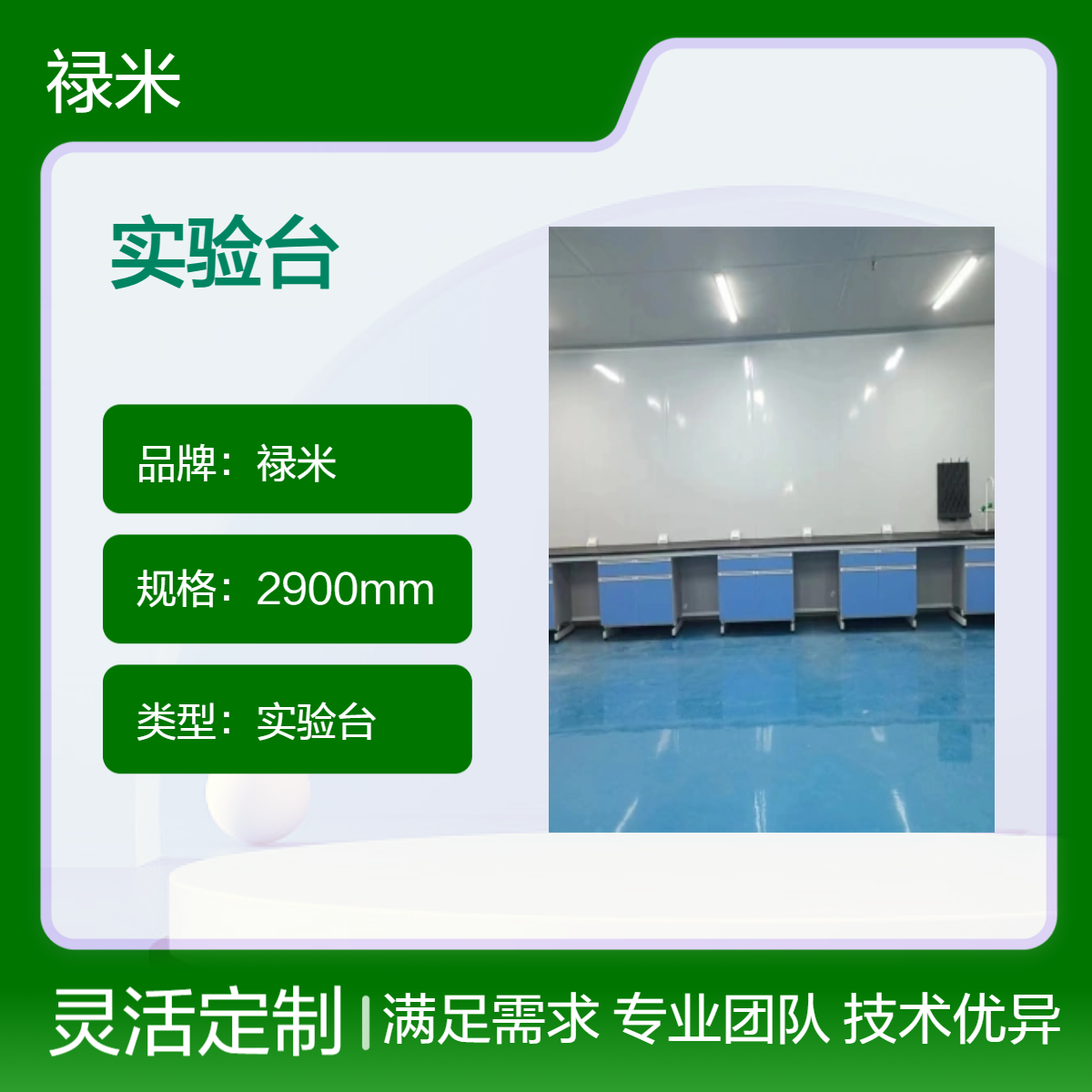 LUMI 承接化学实验室宝蓝色门板 C型钢木实验台安装