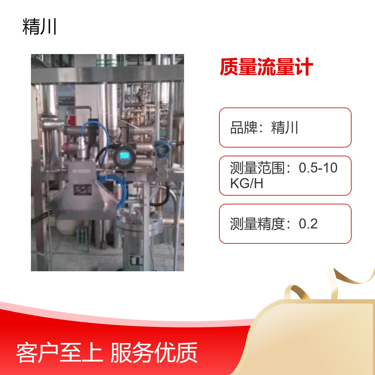 精川DN25尿素质量流量计可带保温夹套 科里奥利原理