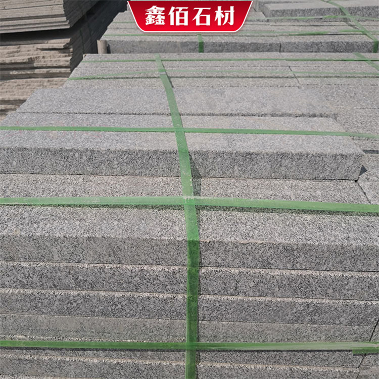 五莲花火烧板 花岗岩庭院道路铺装 大理石火烧面 工程板