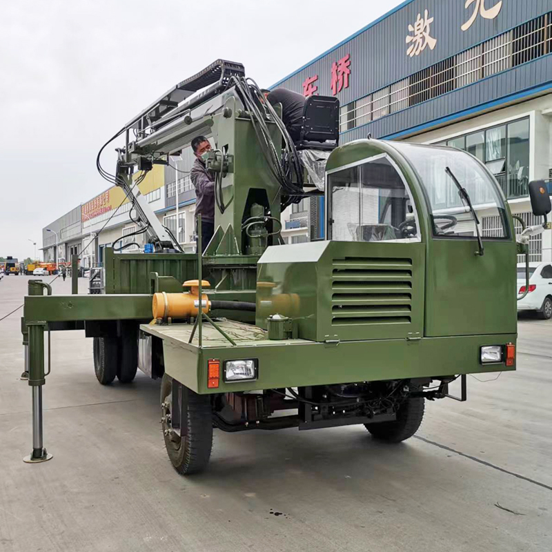 新型农村殉葬吊挖一体下葬车 园林建组吊抓设备 矿山物料吊装运输车