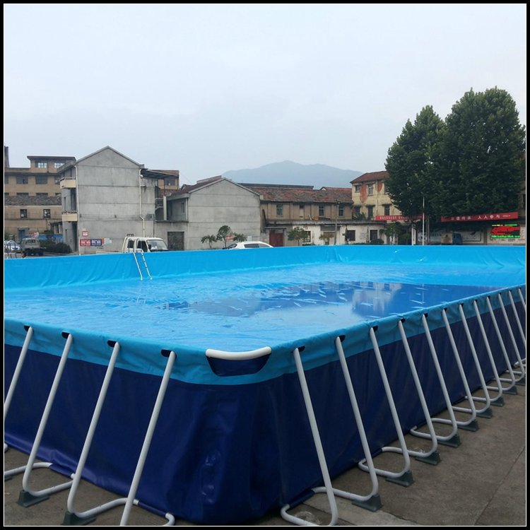 大型充气水上乐园设备 室外水上滑梯闯关移动支架水池