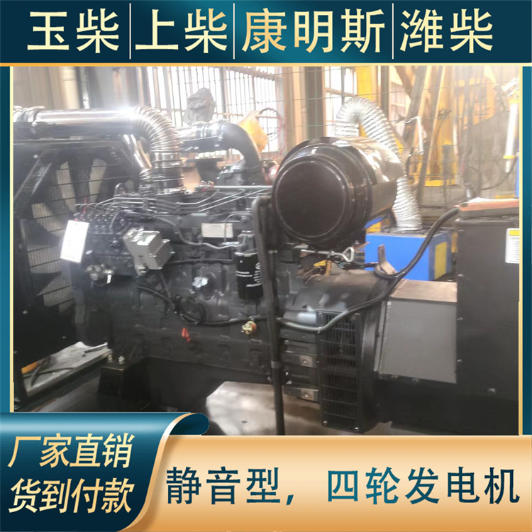 伟隆 低噪音 160KW柴油发电机 静音箱型 户外施工现场使用