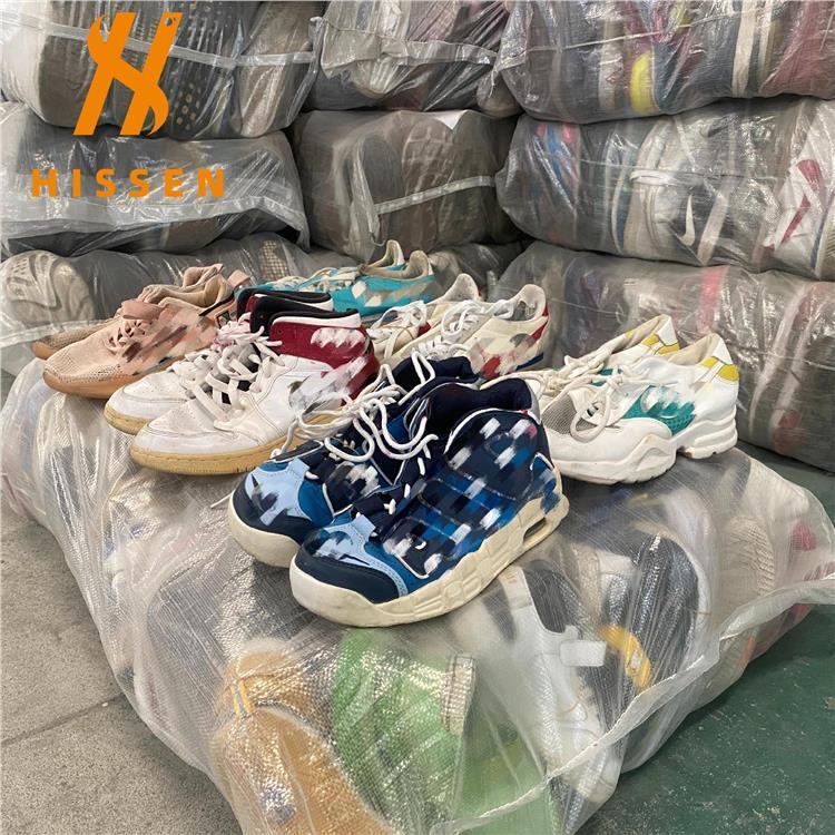 广州海森跨境出口高品质二手鞋男鞋品牌鞋cheap used sport shoes