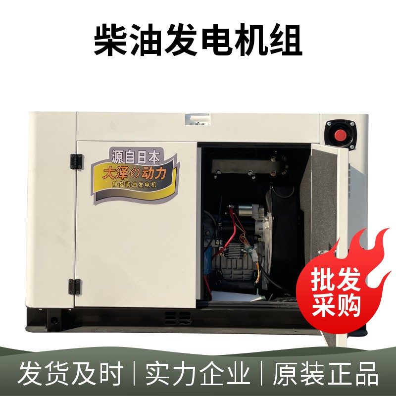 大泽动力 10kw箱体式柴油发电机 单三相 选配自启动 云控制 遥控启动