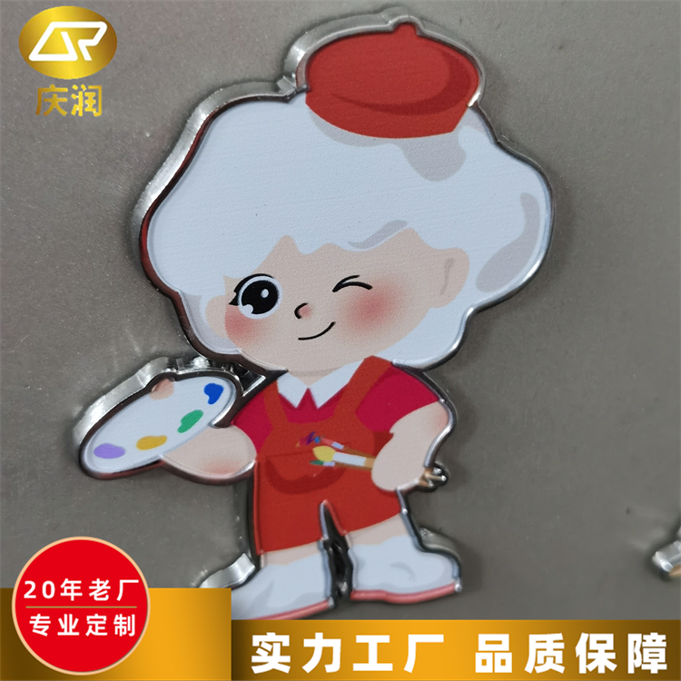 金属UV彩印冰箱贴 烤漆珐琅卡通冰箱磁贴 公司周年礼品