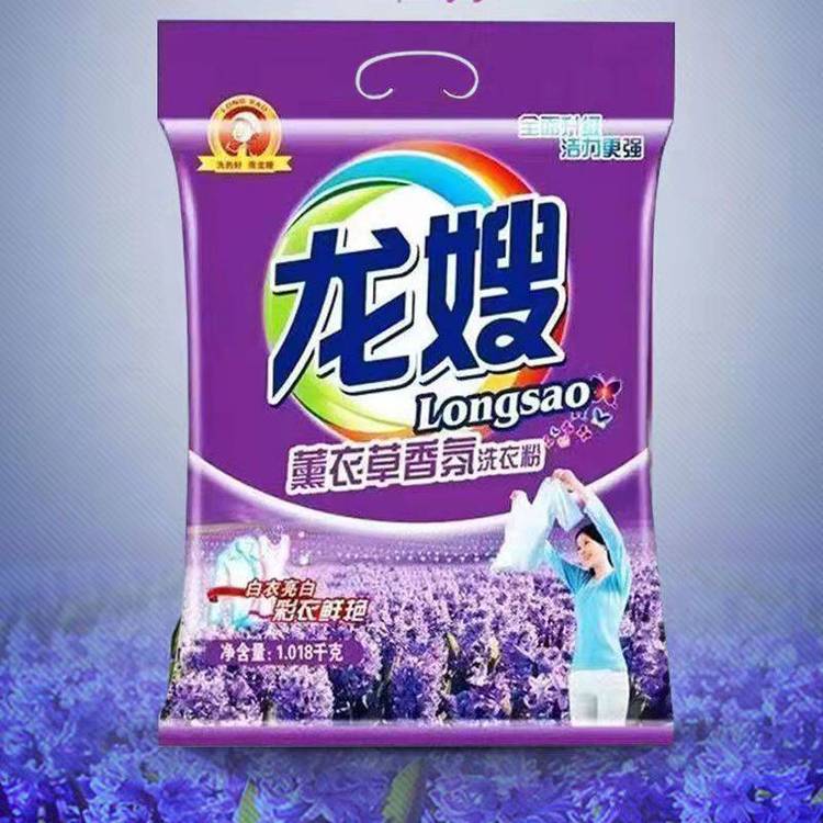 龙嫂2018克无磷洗衣粉 薰衣草香氛 去渍力强白衣亮白