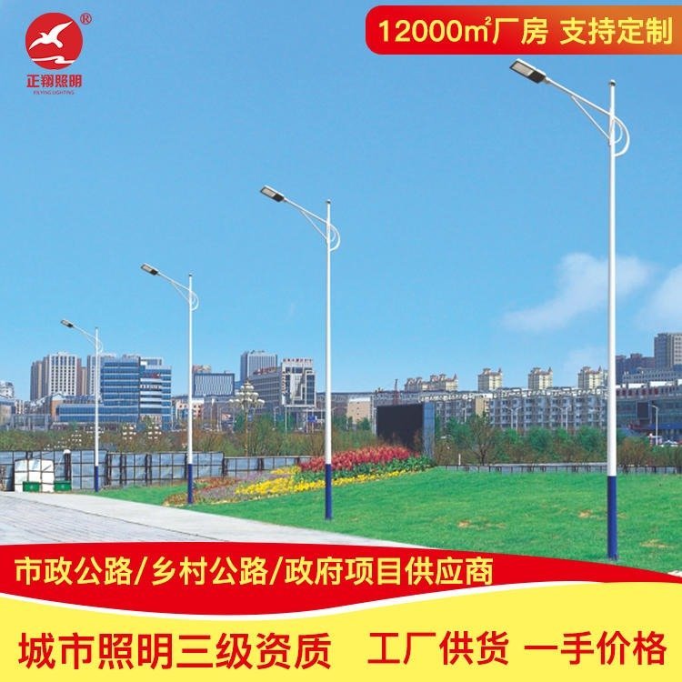 市电路灯杆批发 9米10米12米LED路灯厂家 市政道路照明灯