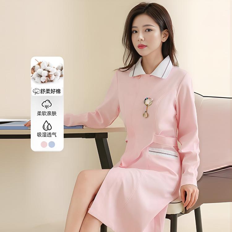 美容院护士服长短袖女秋冬加厚药店口腔牙科医护工作服分体套装