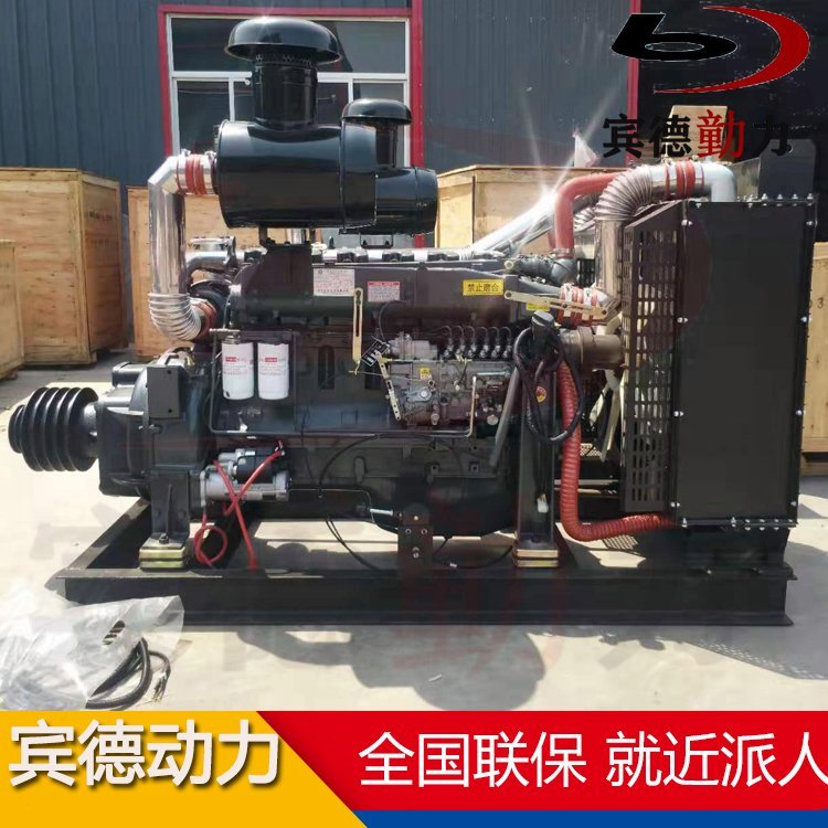 潍柴6126ZP离合器柴油机破碎机用400马力带皮带轮