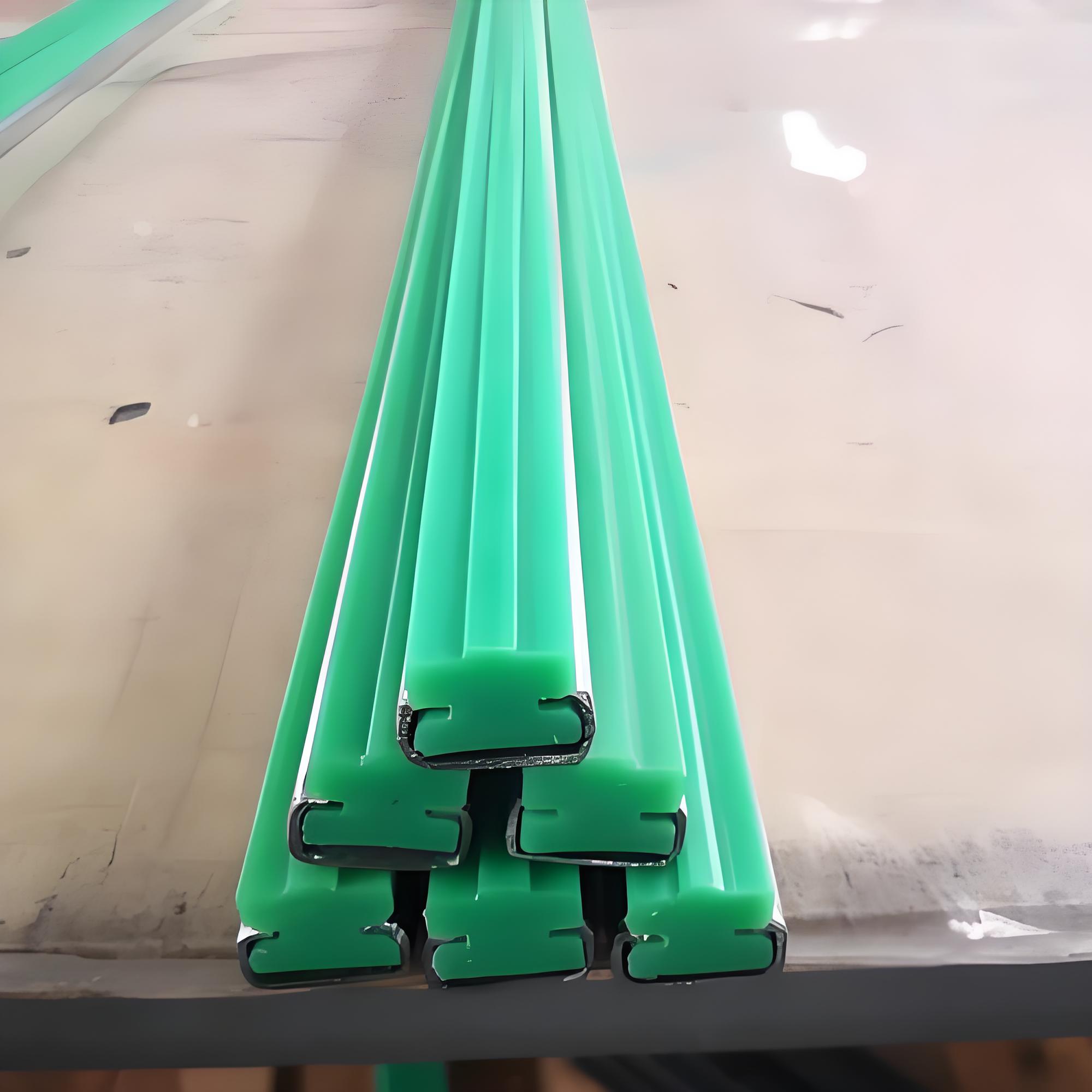 高分子聚乙烯链条导轨单双排 尼龙导向件链条导槽耐磨条定制加工件