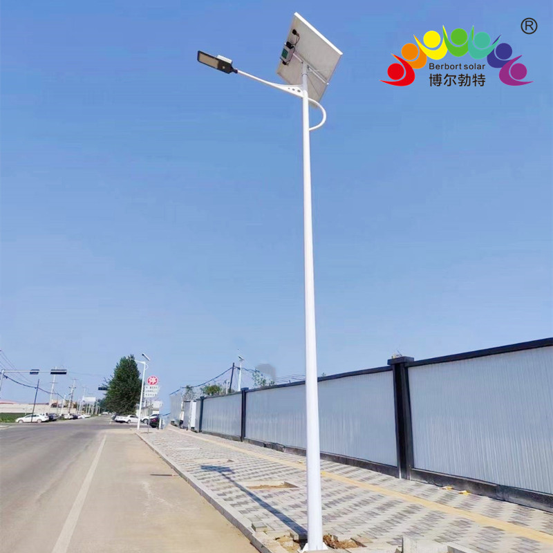 博尔勃特三连串LED灯笼中国结市政道路照明太阳能路灯杆厂家批发