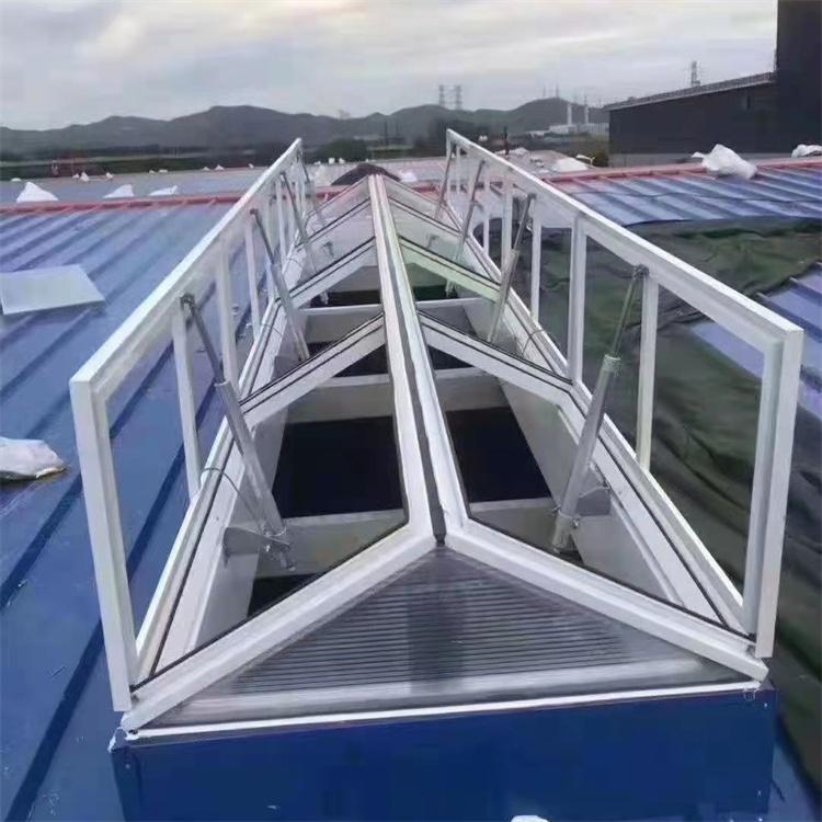 智能电动天窗 建筑屋顶阳光房采光通风一字型消防排烟窗户 密封好