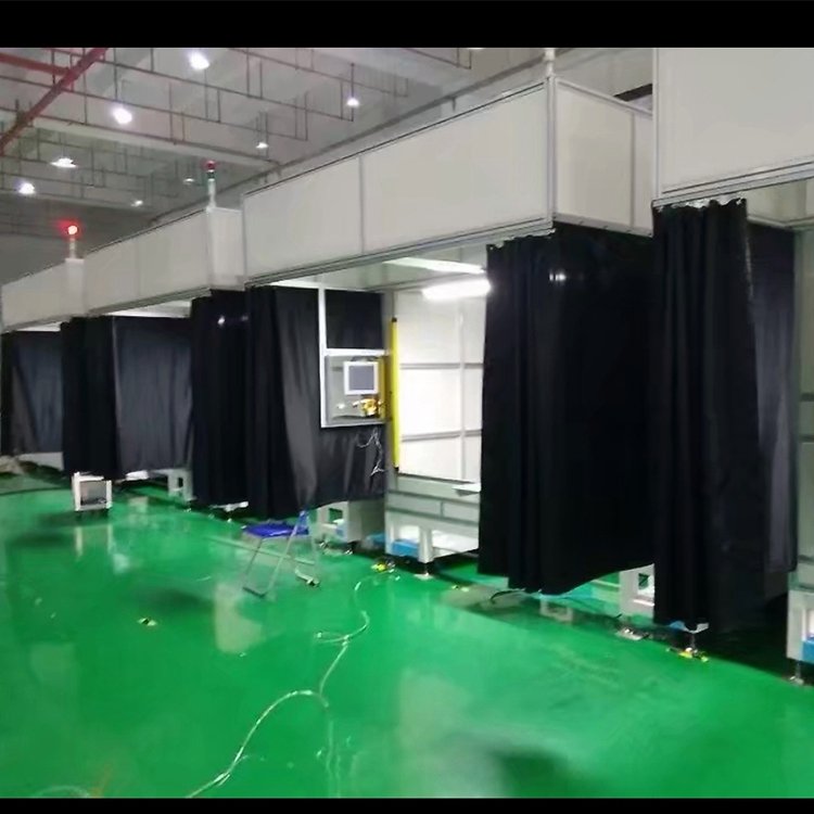 定制PVC黑色防静电网格帘 透明抗静电门帘 无尘室净化帘