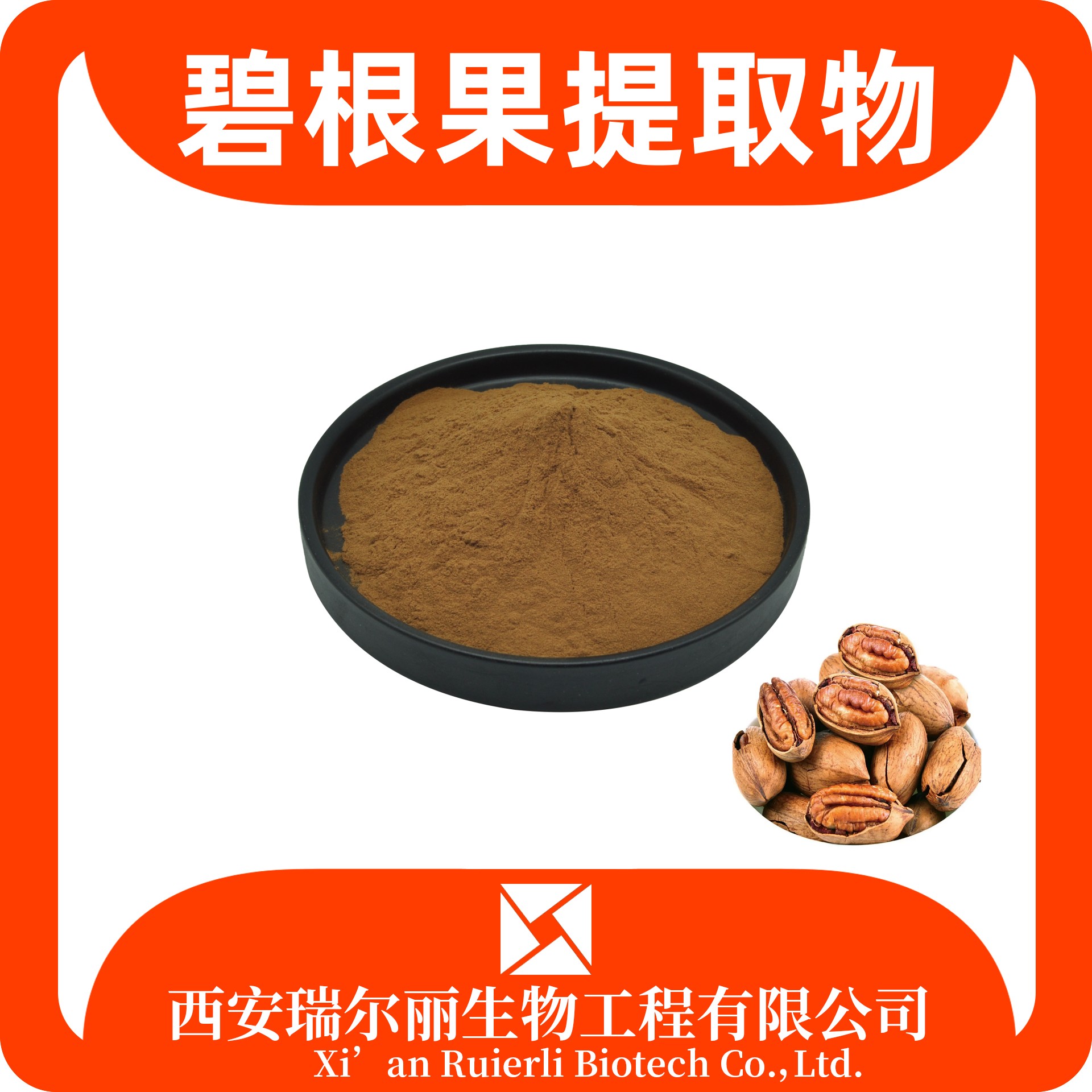 碧根果提取物10:1 碧根果粉 水溶碧根果浓缩粉 SC证 可定制 瑞尔丽生物