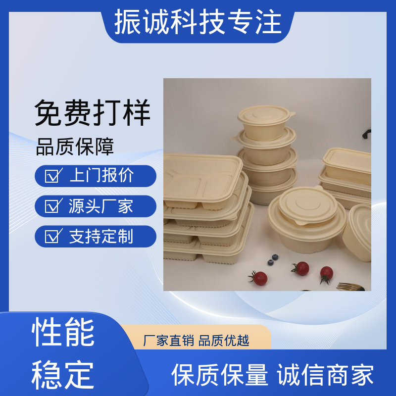 振诚科技 四个餐盒 外卖打包盒 加厚 儿童带餐便携环保