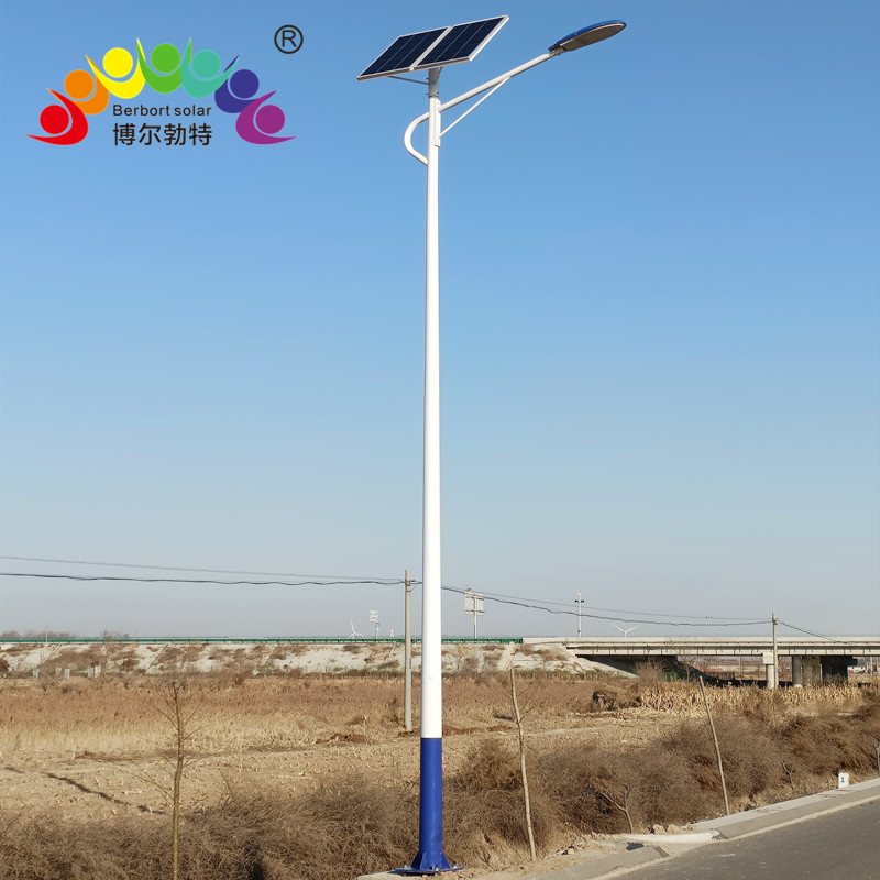 博尔勃特LED太阳能路灯 户外道路照明热镀锌路灯杆厂家批发