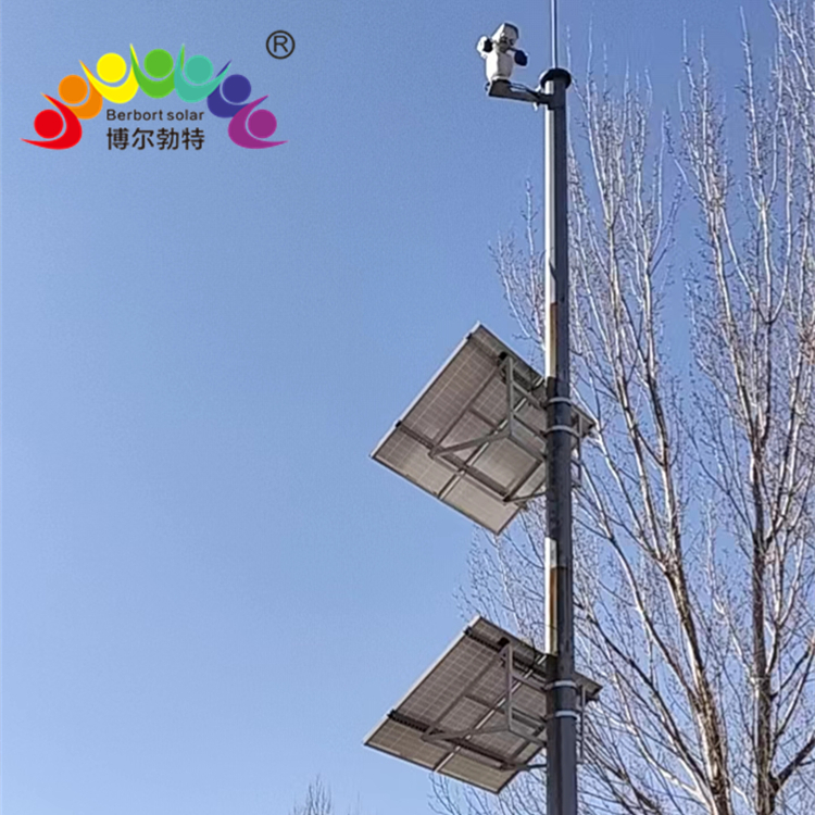 高速公路监控杆 光伏板 太阳能监控供电系统博尔勃特