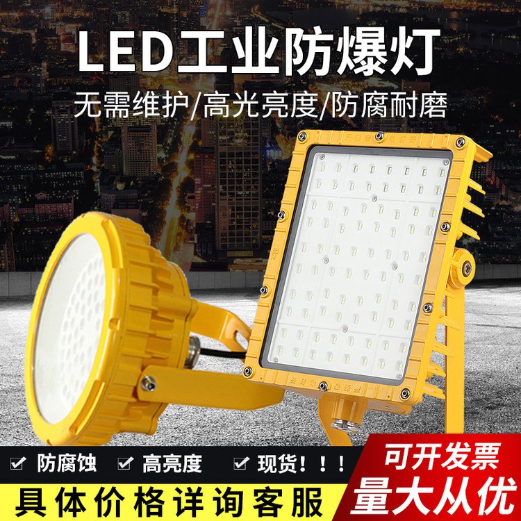 LED防爆灯仓库投光灯工地隧道工厂车间泛光灯免维护应急 亚熙照明