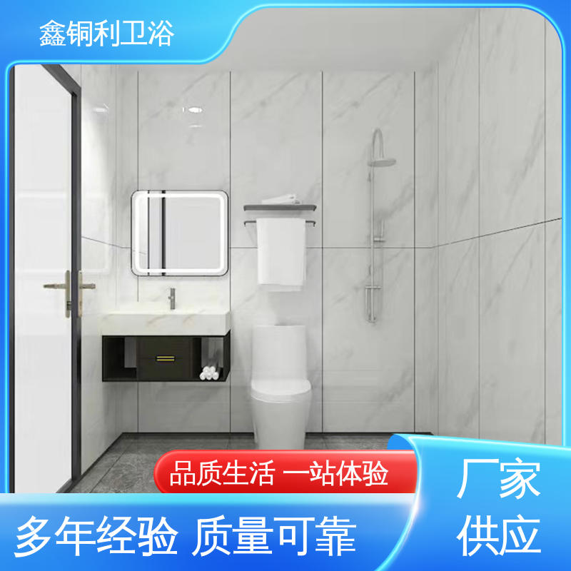 鑫铜利厂家 一体化整体卫浴 带马桶洗手盆 防水防潮 一站式采购