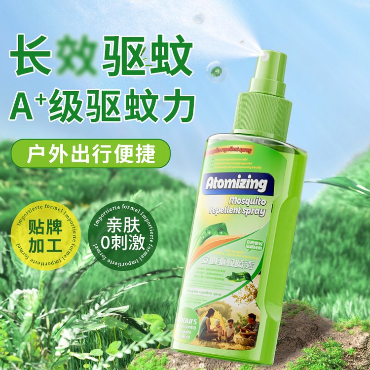 驱蚊花露水代加工 户外出行防蚊喷雾OEM旅游便携装驱蚊液厂家