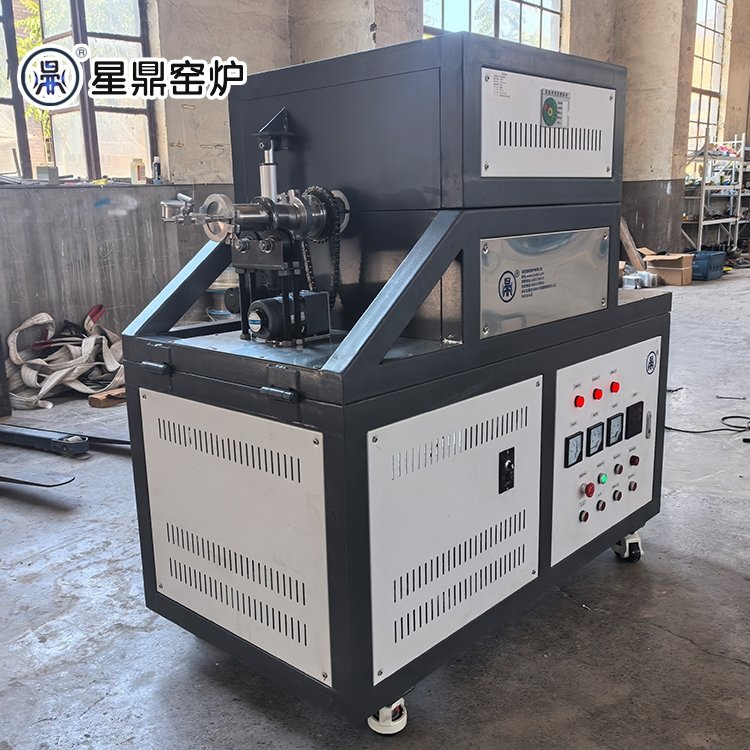 触摸屏 快速退火管式炉 旋转自动给料 集中控制