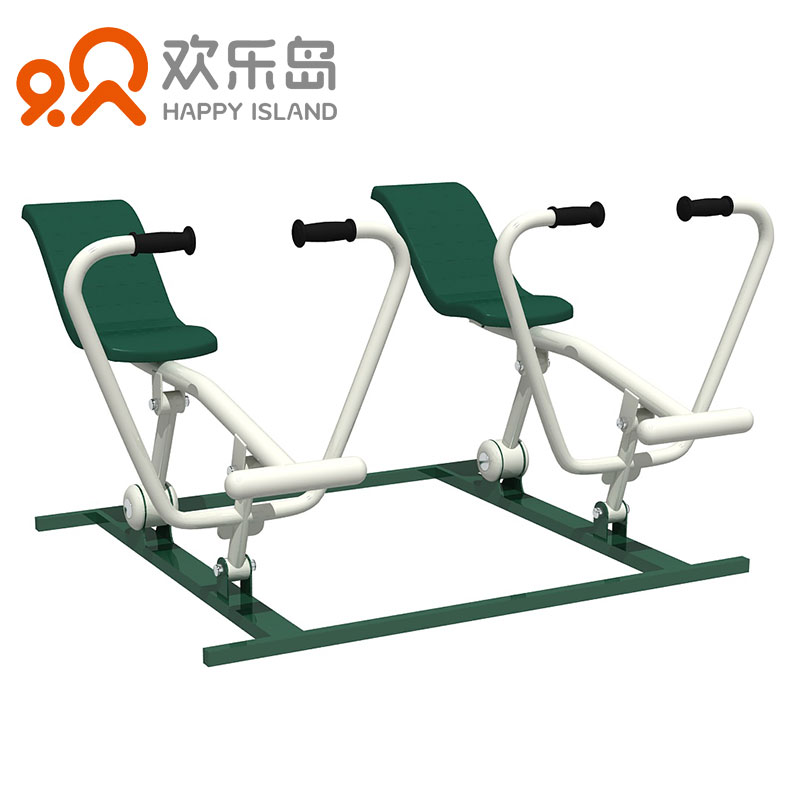 多功能小区健身器材 双位划船器户外健身器械厂家 公园公共运动设备