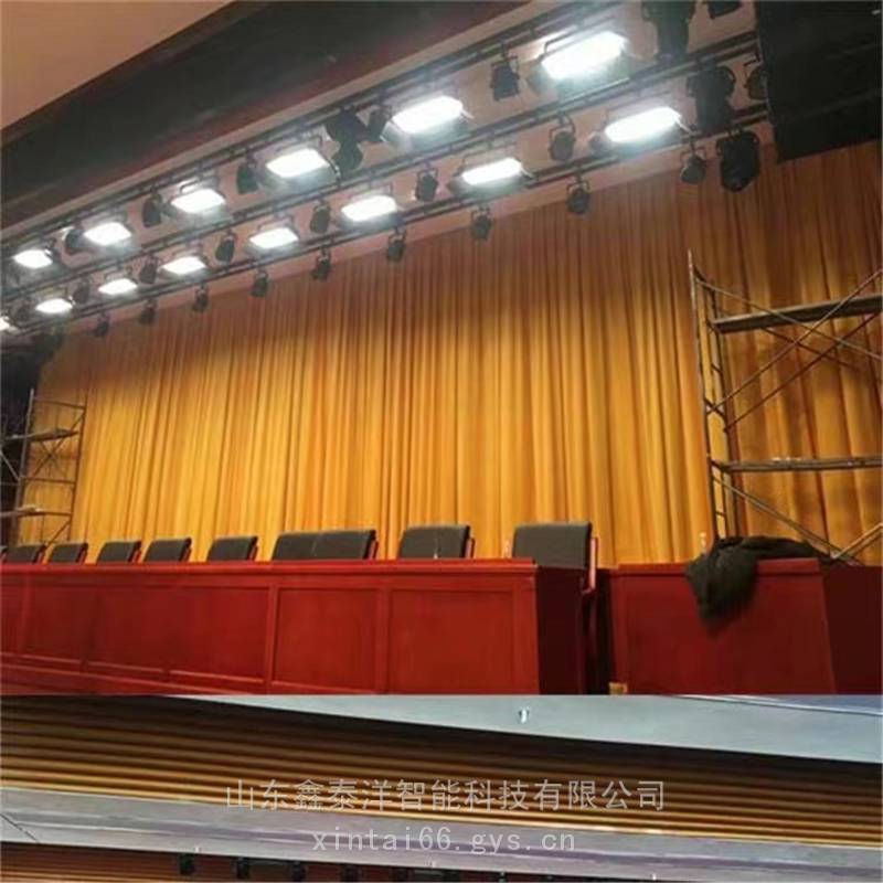 电动幕布 学校定做舞台幕布 礼堂 报告厅背景幕布 设计定制安装