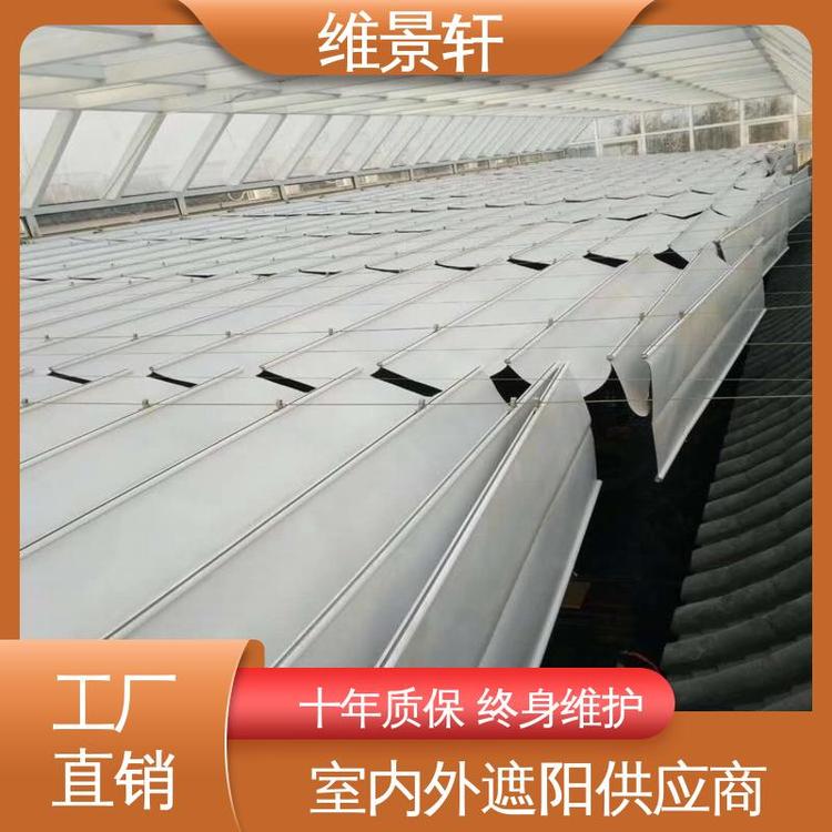 庭院电动遮阳帘 遥控系统 轨道折叠天棚帘 十年质保 维景轩