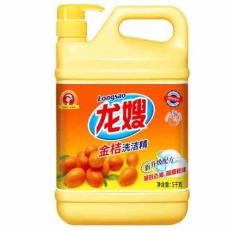 龙嫂柠檬香洗洁精 无磷量贩装 高效去油餐具厨具蔬果适用