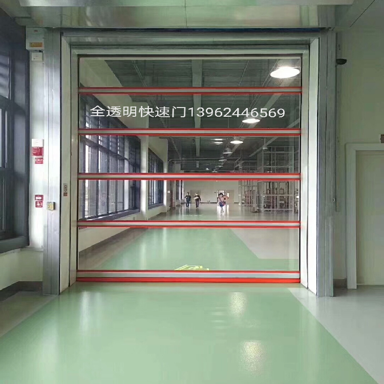 阔海 pvc工厂快速门 无尘车间感应不锈钢卷闸门 车库电动卷帘门