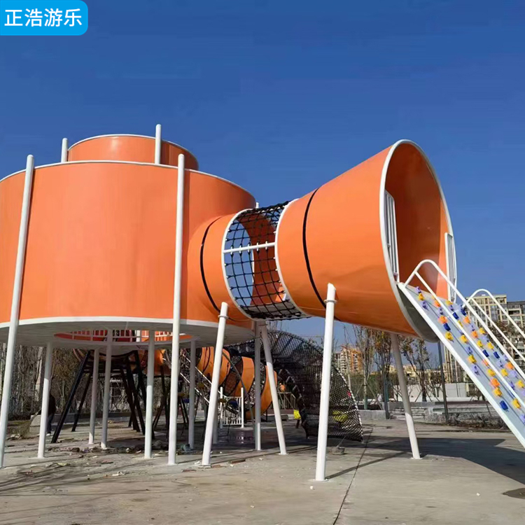 室外攀爬架组合滑梯 大型儿童不锈钢滑滑梯 非标无动力设备定制