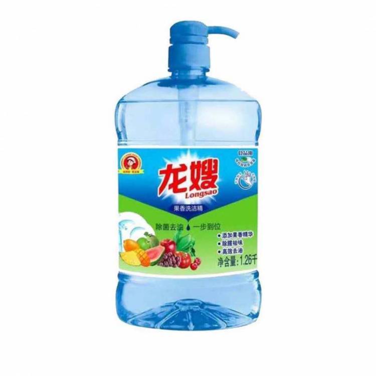 龙嫂1260g柠檬香型洗洁精 高效去油餐具蔬果通用无磷