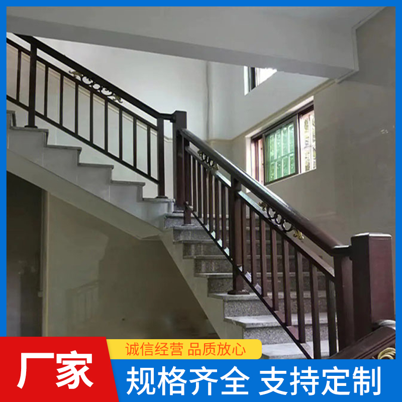 别墅室内楼梯栏 铁艺楼梯扶手 小区楼道不锈钢防护栏杆