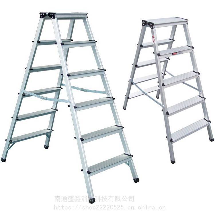 欧洲标准LFD132AL铝合金工作梯凳金锚梯具 欧标人字梯