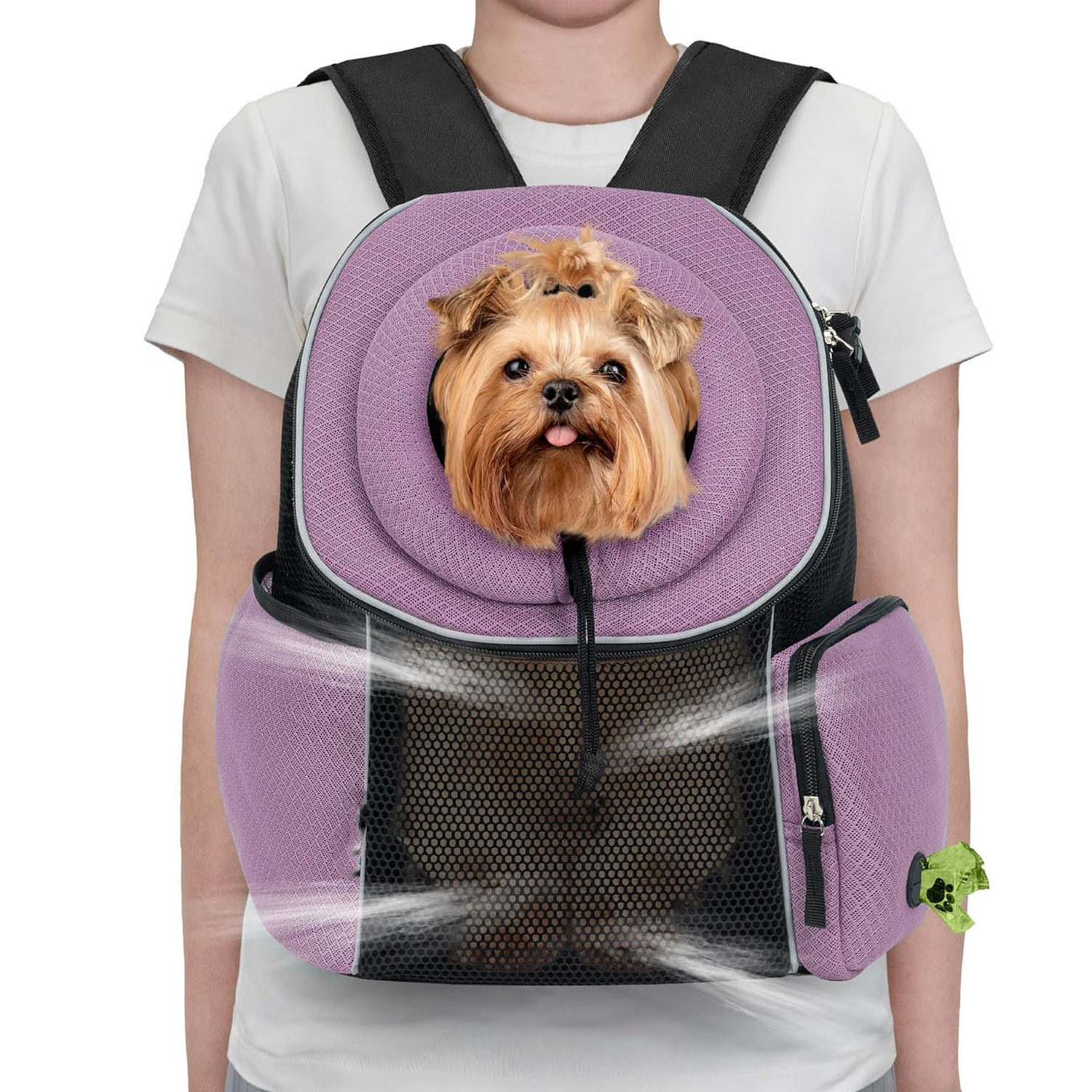 狗狗前背背包通风可调节宠物猫胸背包小型狗背袋中型犬大猫携带包