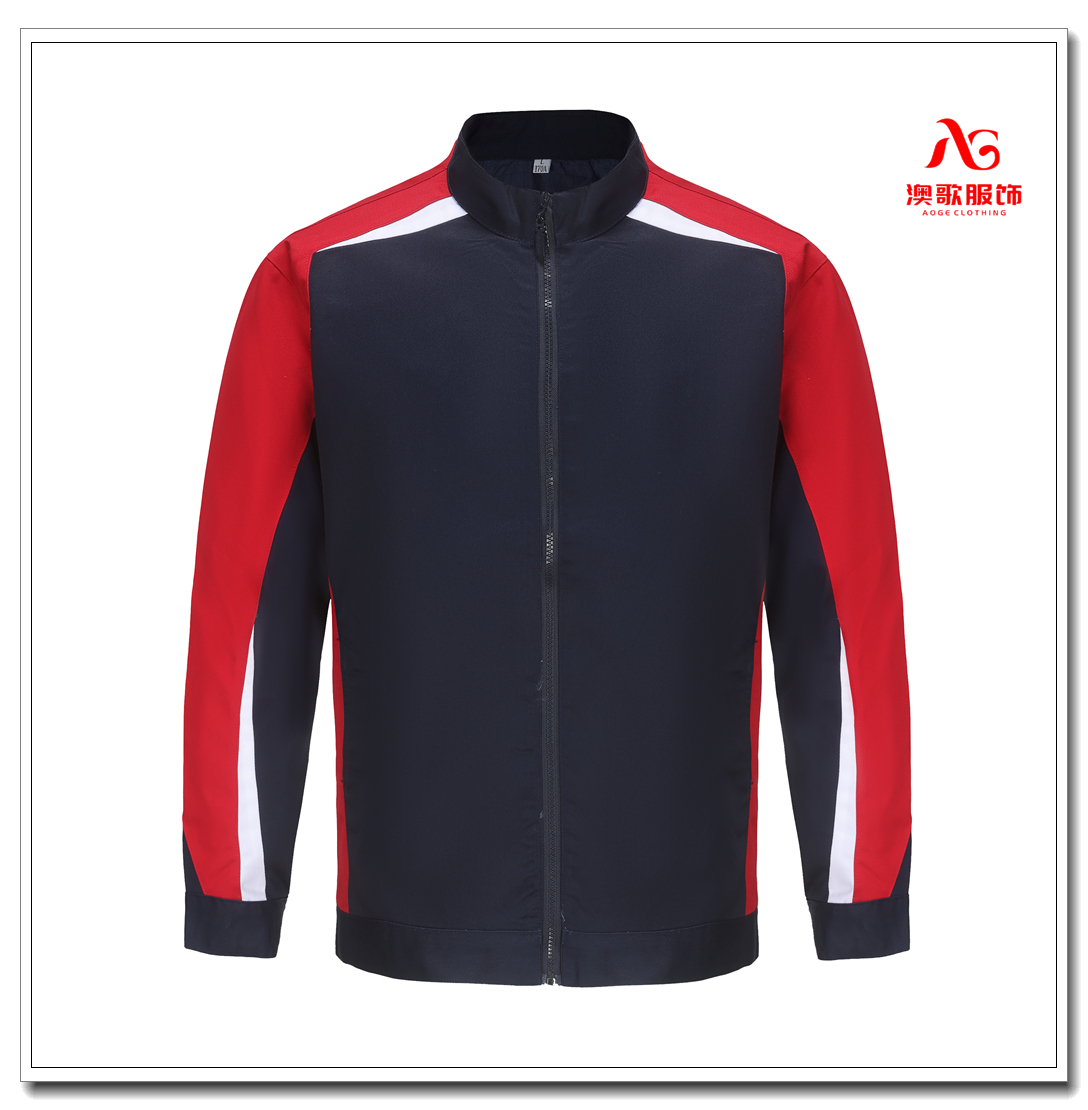 Ag2198夹克防油防污 4S店员工服装 含logo立领拉链工作服汽修厂服